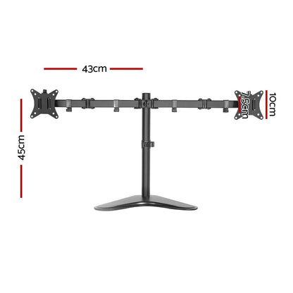 Artiss Electronics > Computer Accessories > Computer Monitors & Accessories Artiss Monitor Arm Stand Dual Black