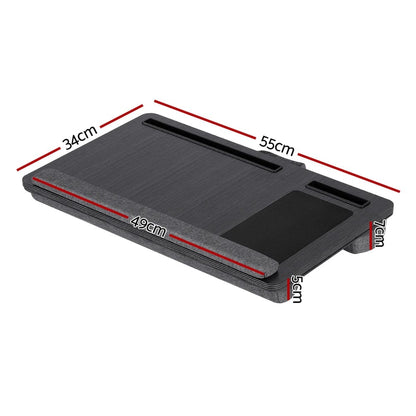 Artiss Electronics > Computer Accessories > Laptop Stands Artiss Lap Desk Laptop DeskS Portable w/ Wrist-rest Phone Slot Mouse Pad 55CM