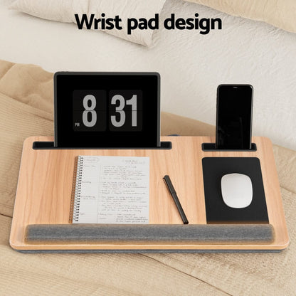 Artiss Electronics > Computer Accessories > Laptop Stands Artiss Lap Desk Laptop Desks Portable w/ Wrist-rest Phone Slot Mouse Pad 55CM