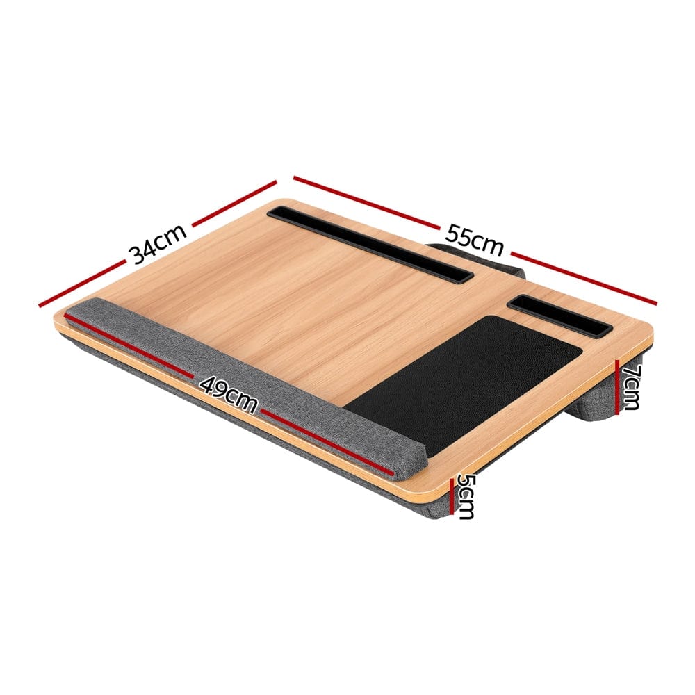Artiss Electronics > Computer Accessories > Laptop Stands Artiss Lap Desk Laptop Desks Portable w/ Wrist-rest Phone Slot Mouse Pad 55CM