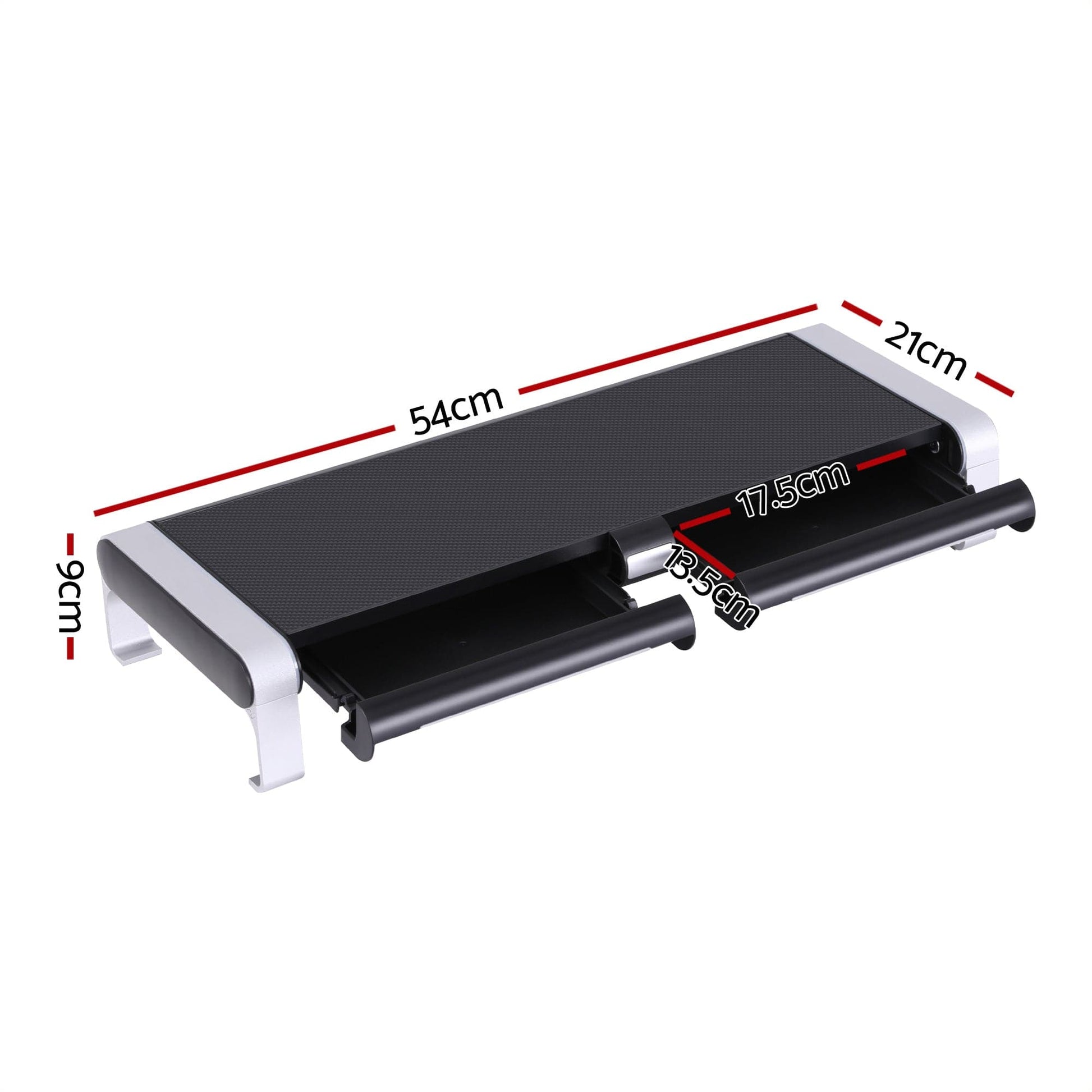 Artiss Electronics > Computers & Tablets > Desktops & Accessories Artiss RGB Monitor Stand with USB Hub Desk Organiser Charging Stand Computer Stand Black