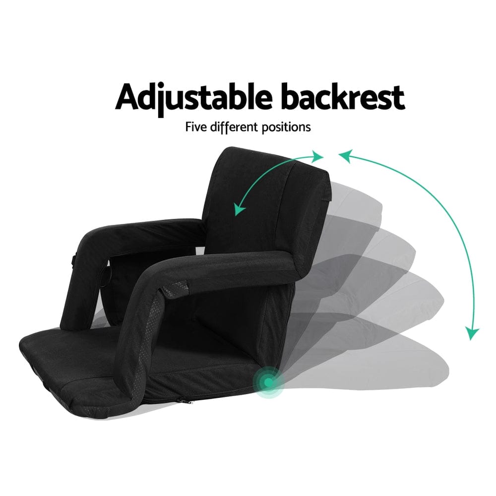 Artiss Furniture > Bar Stools & Chairs > Arm Chairs & Recliners Artiss Lounge Sofa Bed With Armrest Heated Floor Recliner Futon Couch Folding Chair Cushion