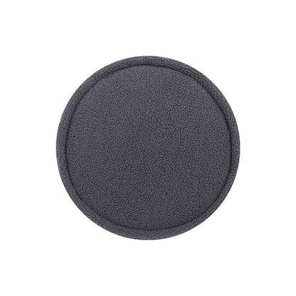 Artiss Furniture > Bar Stools & Chairs > Arm Chairs & Recliners Artiss Ottoman Foot Stool Round Teddy Fabric Charcoal
