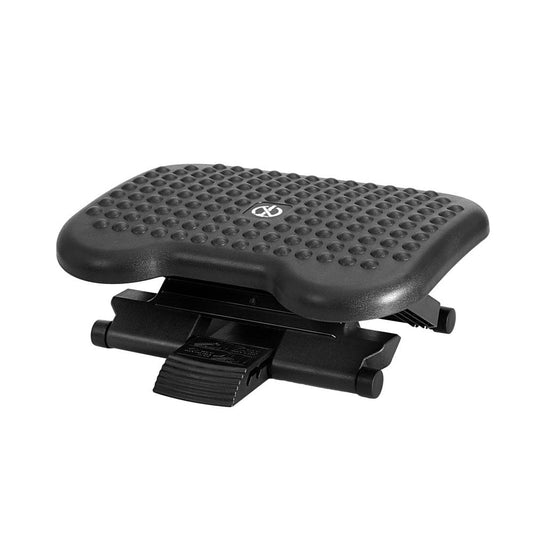 Artiss Furniture > Bar Stools & Chairs > Massage Chairs Artiss Foot Rest Stool Office Under Desk Angle Adjustable Footrest Massage Black