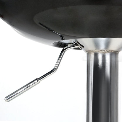 Artiss Furniture > Bar Stools & Chairs > Table & Bar Stools Artiss 2x Bar Stools Gas Lift Plastic Seat Black