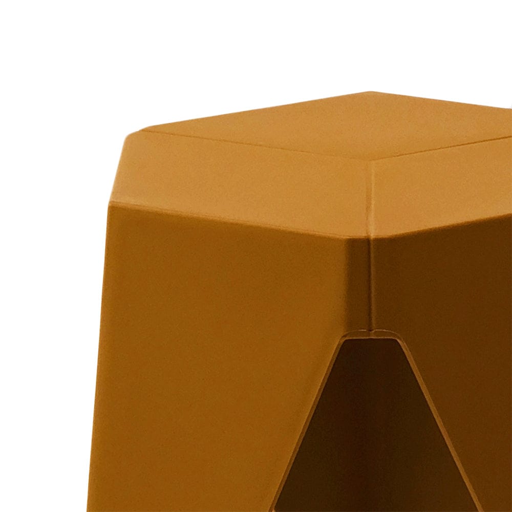 Artiss Furniture > Bar Stools & Chairs > Table & Bar Stools Artiss 2x Bar Stools Kitchen Dining Chairs Plastic Puzzle Foot Stool Yellow