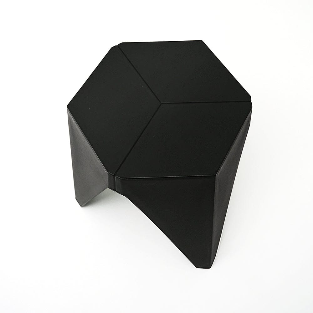 Artiss Furniture > Bar Stools & Chairs > Table & Bar Stools Artiss 2x Bar Stools Puzzle Plastic Foot Stool Black