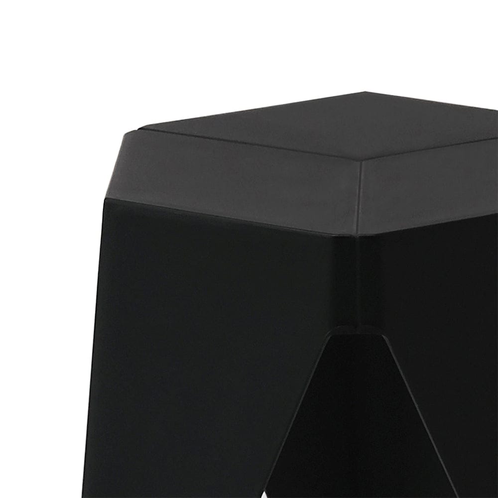 Artiss Furniture > Bar Stools & Chairs > Table & Bar Stools Artiss 2x Bar Stools Puzzle Plastic Foot Stool Black