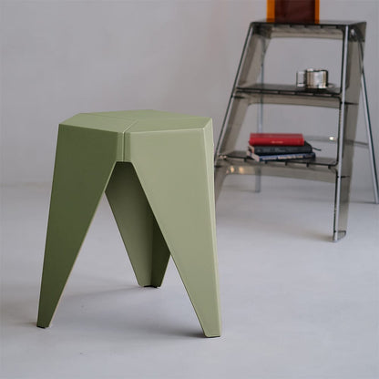 Artiss Furniture > Bar Stools & Chairs > Table & Bar Stools Artiss 2x Bar Stools Puzzle Plastic Foot Stool Green