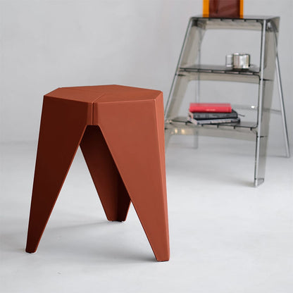 Artiss Furniture > Bar Stools & Chairs > Table & Bar Stools Artiss 2x Bar Stools Puzzle Plastic Foot Stool Red