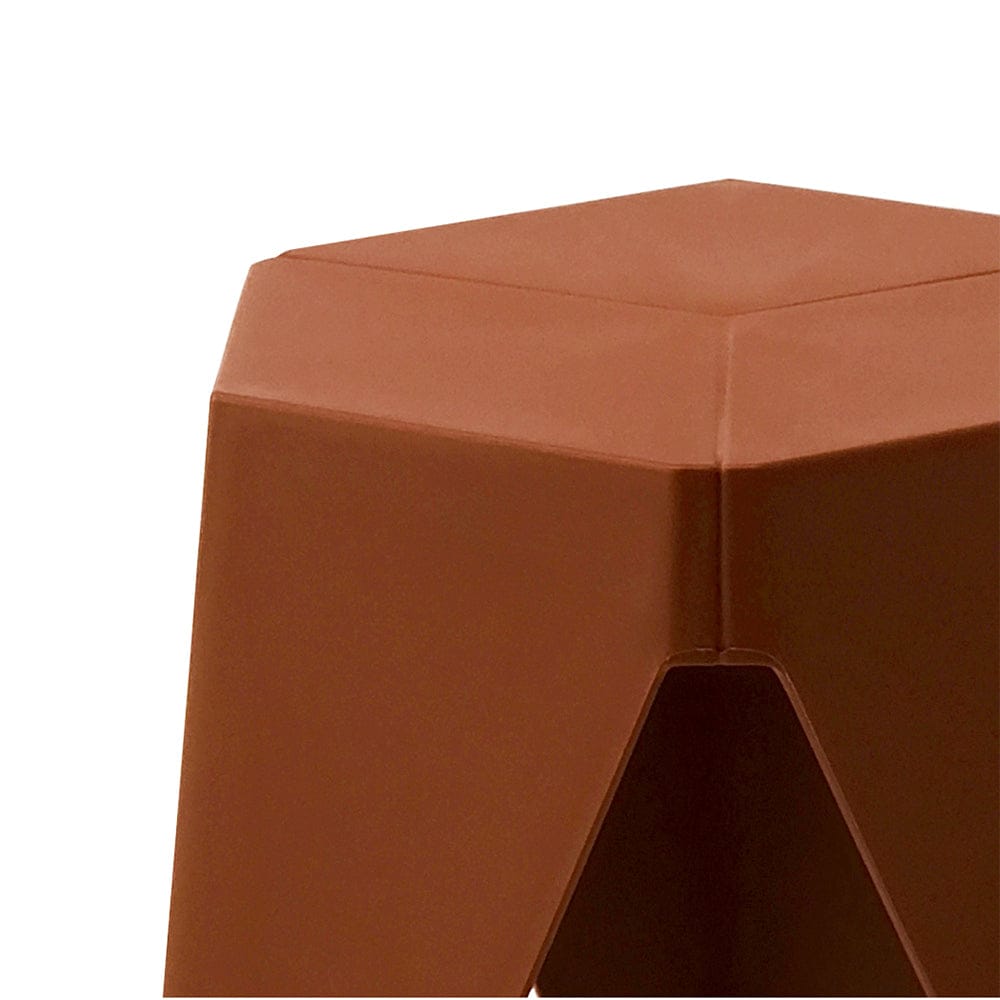 Artiss Furniture > Bar Stools & Chairs > Table & Bar Stools Artiss 2x Bar Stools Puzzle Plastic Foot Stool Red
