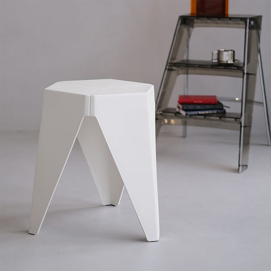 Artiss Furniture > Bar Stools & Chairs > Table & Bar Stools Artiss 2x Bar Stools Puzzle Plastic Foot Stool White