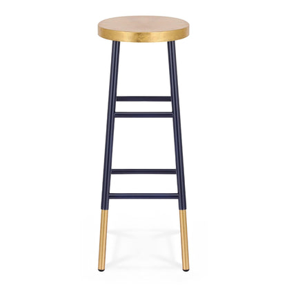 Artiss Furniture > Bar Stools & Chairs > Table & Bar Stools Artiss Bar Stools Metal Gold Navy