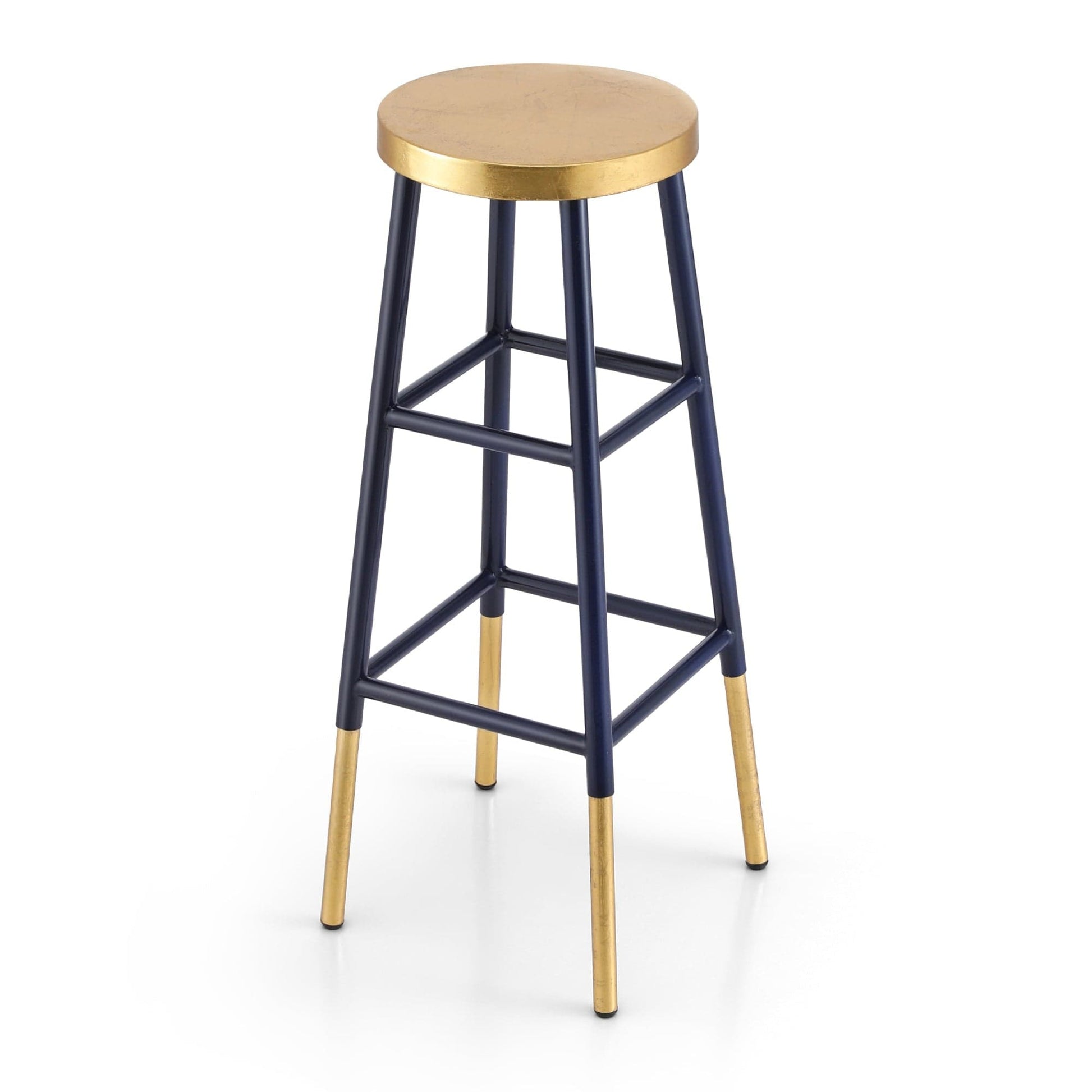 Artiss Furniture > Bar Stools & Chairs > Table & Bar Stools Artiss Bar Stools Metal Gold Navy