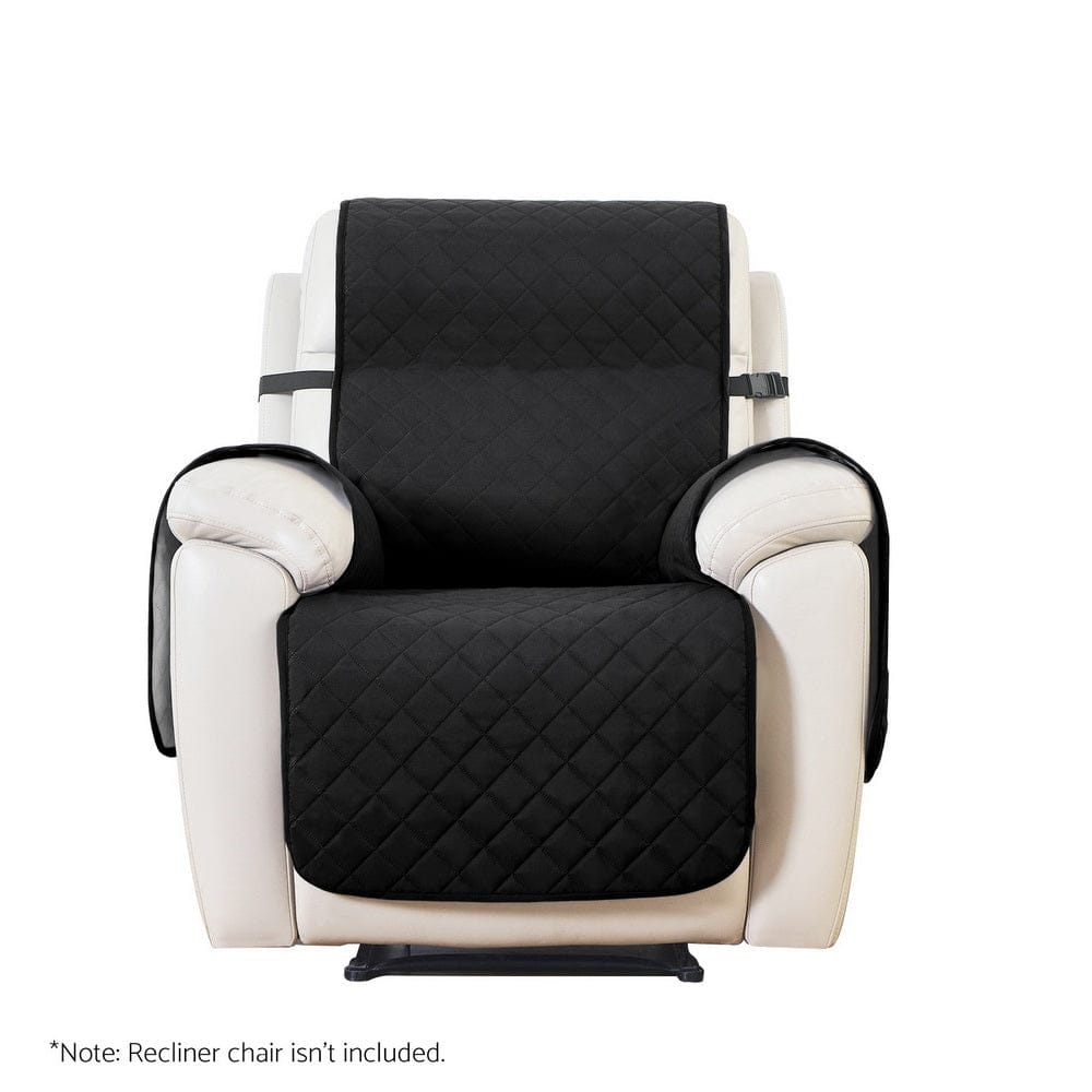 Artiss Furniture > Bar Stools & Chairs > Table & Bar Stools Artiss Recliner Chair Cover 100% Water Resistant Black