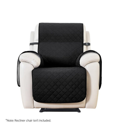 Artiss Furniture > Bar Stools & Chairs > Table & Bar Stools Artiss Recliner Chair Cover 100% Water Resistant Black