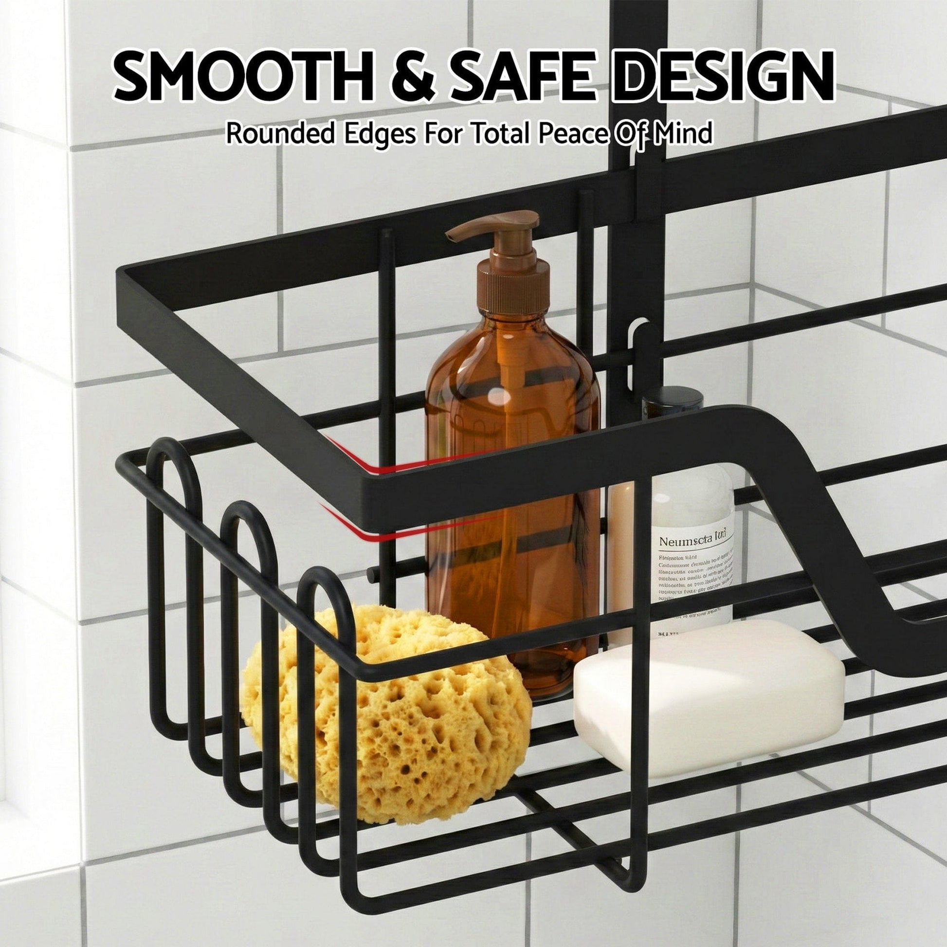 Artiss Furniture > Bathroom > Bathroom Cabinets, Cupboards & Storage Artiss 3 Tier Over The Door Shower Caddy Hanging Bathroom Storage Organizer