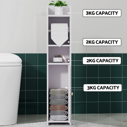 Artiss Furniture > Bathroom > Bathroom Cabinets, Cupboards & Storage Artiss Bathroom Cabinet Toilet Roll Holder Tissue Organizer 3 Tier Floor Cabinet