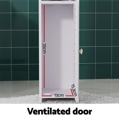 Artiss Furniture > Bathroom > Bathroom Cabinets, Cupboards & Storage Artiss Bathroom Cabinet Toilet Roll Holder Tissue Organizer 3 Tier Floor Cabinet