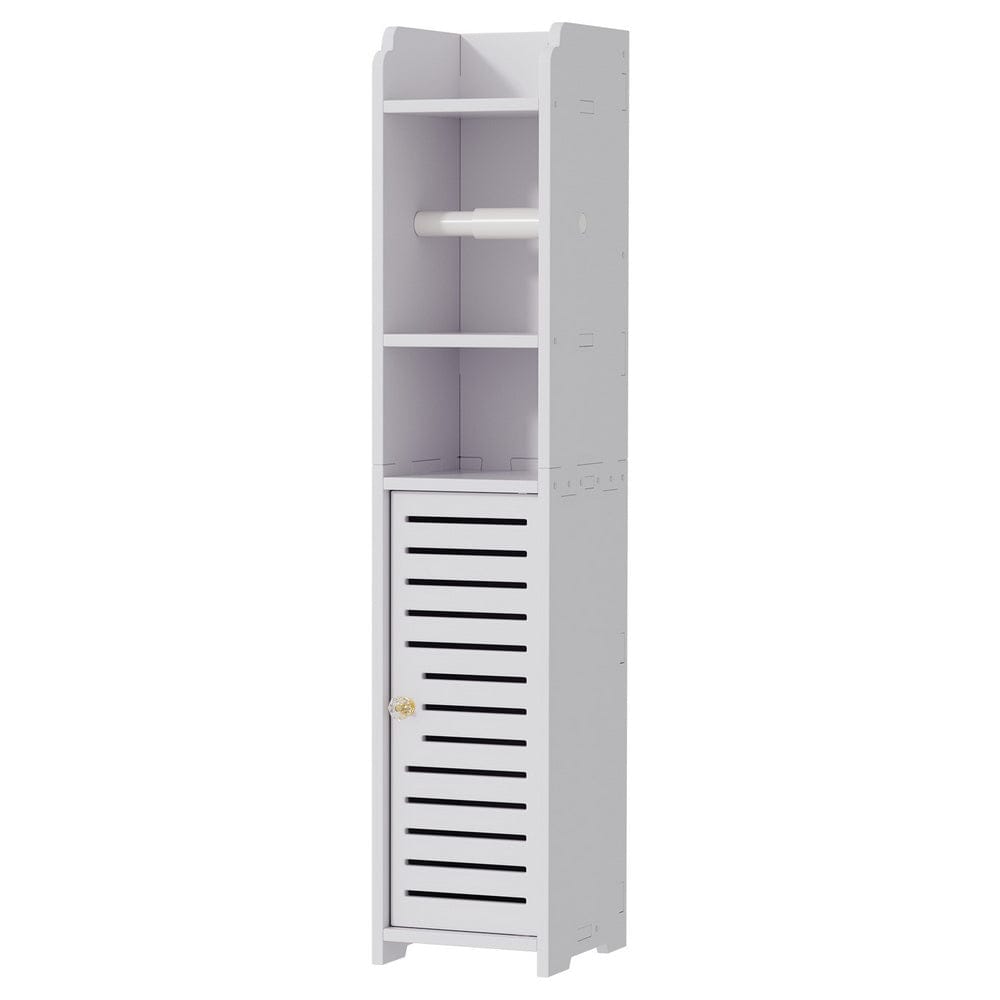 Artiss Furniture > Bathroom > Bathroom Cabinets, Cupboards & Storage Artiss Bathroom Cabinet Toilet Roll Holder Tissue Organizer 3 Tier Floor Cabinet