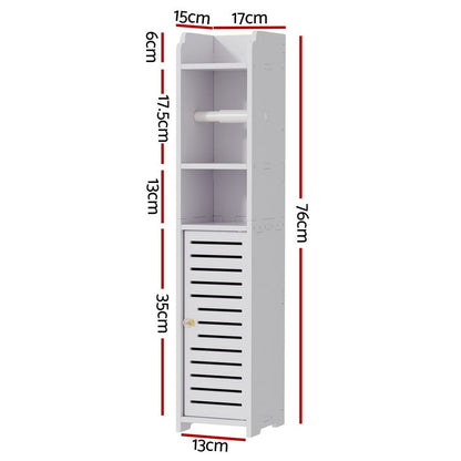 Artiss Furniture > Bathroom > Bathroom Cabinets, Cupboards & Storage Artiss Bathroom Cabinet Toilet Roll Holder Tissue Organizer 3 Tier Floor Cabinet