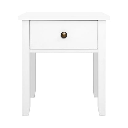 Artiss Furniture > Bedroom > Bedside Tables Artiss Bedside Table 1 Drawer - BOW White