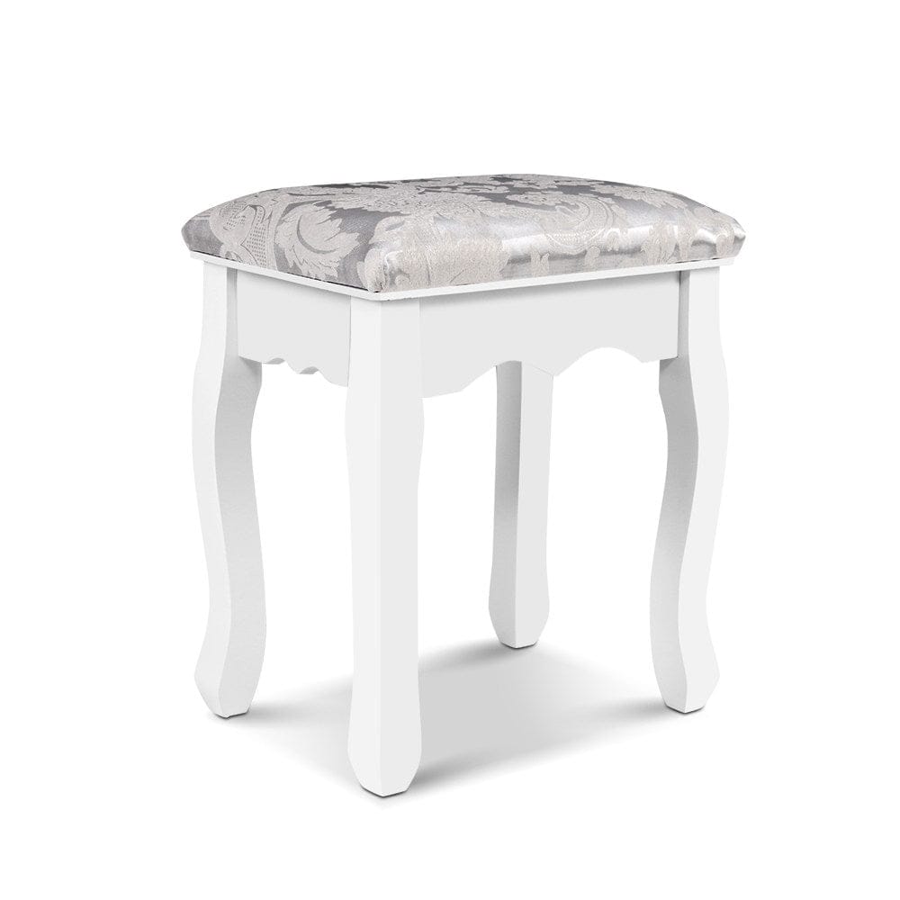 Artiss Furniture > Bedroom > Dressing Vanity & Dressing Tables Artiss Dressing Table Stool Velvet White