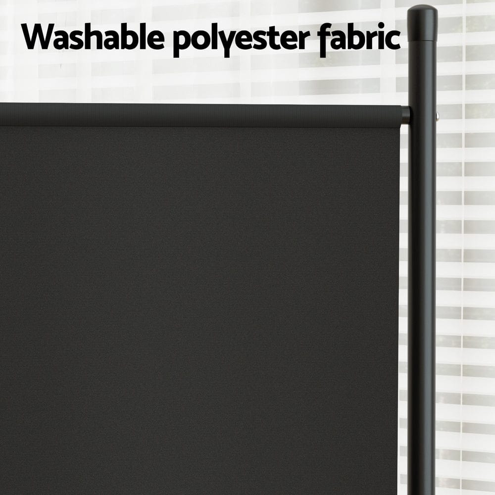 Artiss Furniture > Bedroom > Room Dividers Artiss 3 Panel Room Divider Screen 260x180cm Fabric Black