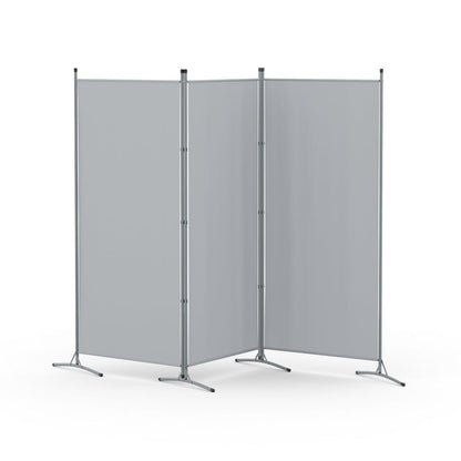 Artiss Furniture > Bedroom > Room Dividers Artiss 3 Panel Room Divider Screen 260x180cm Fabric Grey