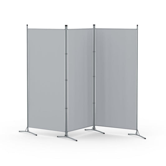 Artiss Furniture > Bedroom > Room Dividers Artiss 3 Panel Room Divider Screen 260x180cm Fabric Grey