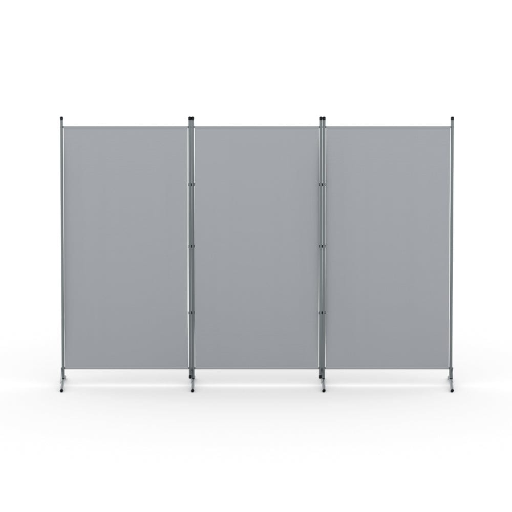 Artiss Furniture > Bedroom > Room Dividers Artiss 3 Panel Room Divider Screen 260x180cm Fabric Grey