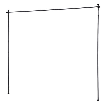 Artiss Furniture > Bedroom > Room Dividers Artiss Room Divider Curtain Rod Extendable Black
