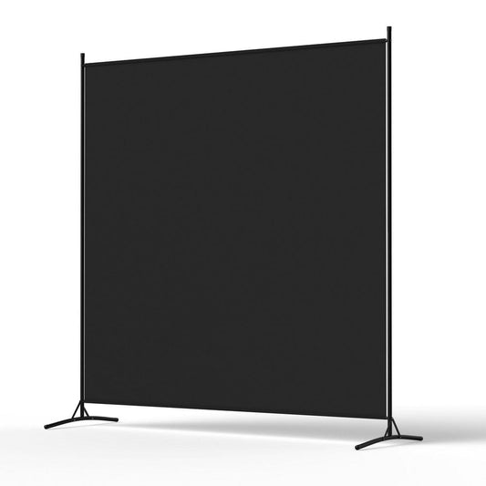 Artiss Furniture > Bedroom > Room Dividers Artiss Room Divider Screen 175x180cm Fabric Black