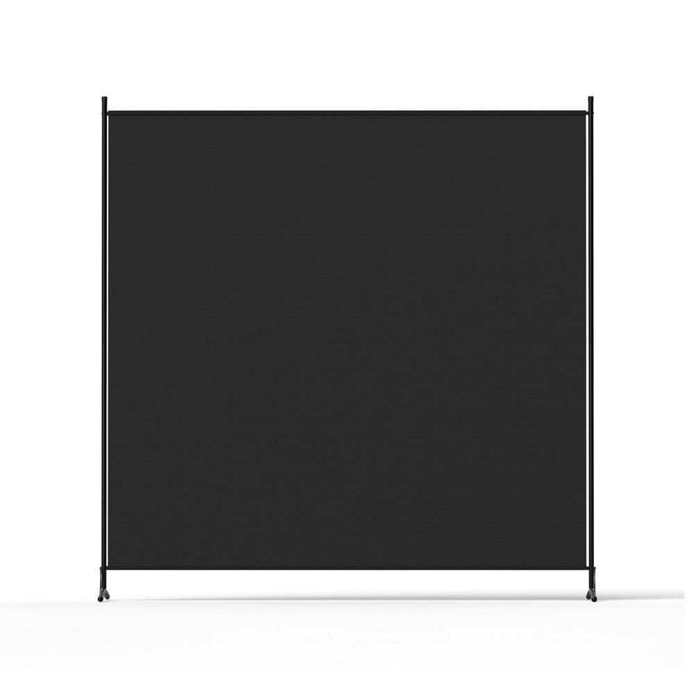 Artiss Furniture > Bedroom > Room Dividers Artiss Room Divider Screen 175x180cm Fabric Black