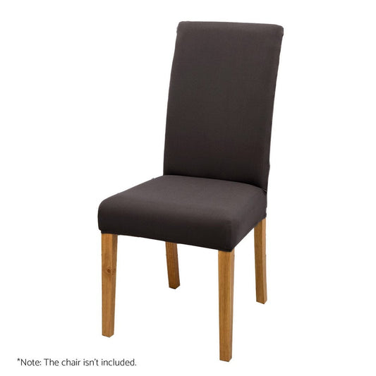 Artiss Furniture > Dining > Dining Set Artiss Dining Chair Covers 6x Slipcovers Spandex Stretch Banquet Party Dark Grey