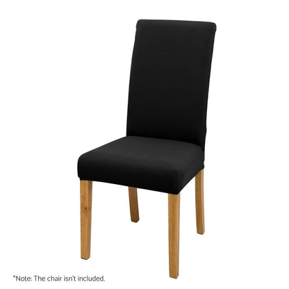 Artiss Furniture > Dining > Dining Set Artiss Dining Chair Covers 6x Slipcovers Spandex Stretch Banquet Wedding Black