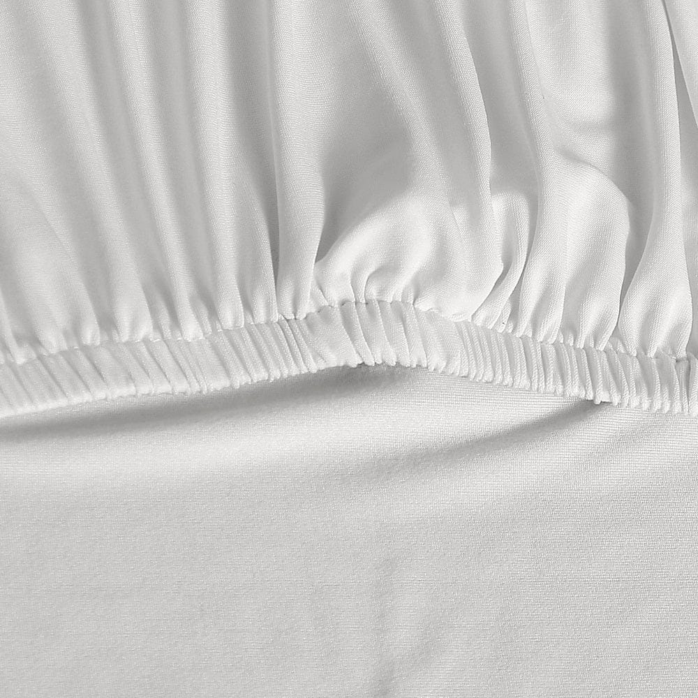 Artiss Furniture > Dining > Dining Set Artiss Dining Chair Covers 6x Slipcovers Spandex Stretch Banquet Wedding White