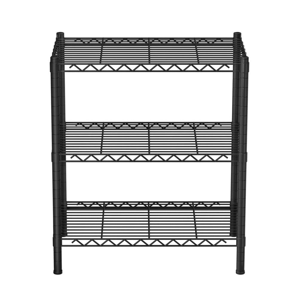 Artiss Furniture > Dining > Kitchen & Dining Trolleys Artiss 3-Tier Shelving Unit Adjustable Garage Storage Shelves Kitchen Rack Steel