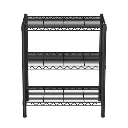 Artiss Furniture > Dining > Kitchen & Dining Trolleys Artiss 3-Tier Shelving Unit Adjustable Garage Storage Shelves Kitchen Rack Steel