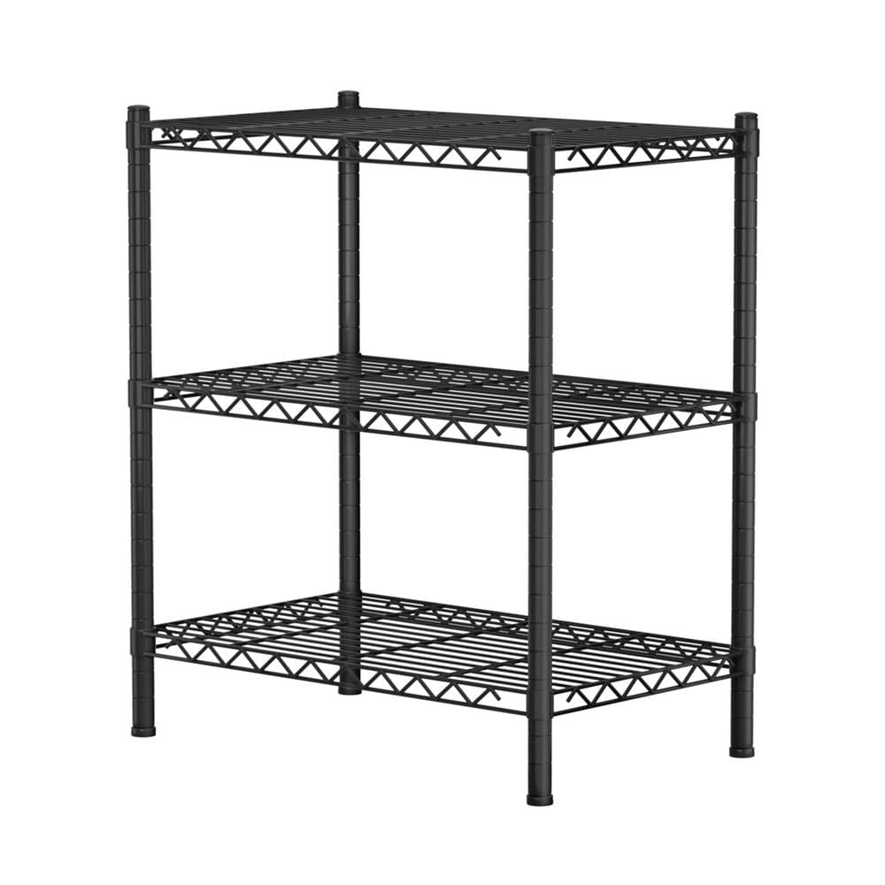 Artiss Furniture > Dining > Kitchen & Dining Trolleys Artiss 3-Tier Shelving Unit Adjustable Garage Storage Shelves Kitchen Rack Steel