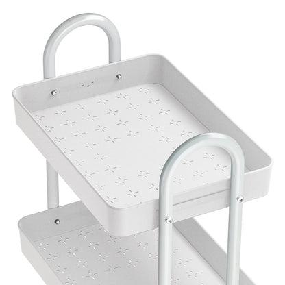 Artiss Furniture > Dining > Kitchen & Dining Trolleys Artiss Storage Trolley Kitchen Cart 3 Tiers Rack Shelf Organiser Wheels White