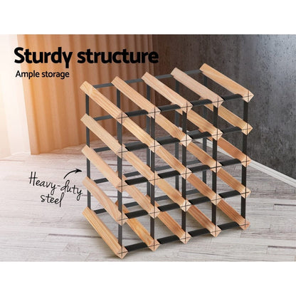 Artiss Furniture > Dining > Wine Racks Artiss Wine Rack 20 Bottle
