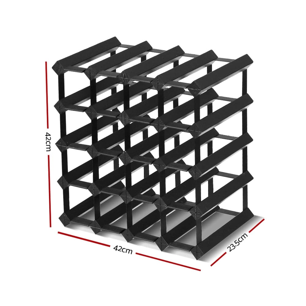 Artiss Furniture > Dining > Wine Racks Artiss Wine Rack 20 Bottle Black