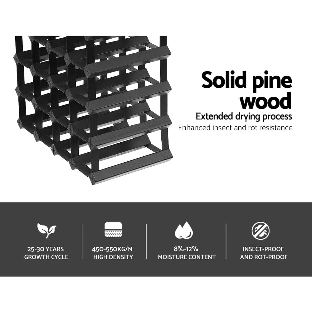Artiss Furniture > Dining > Wine Racks Artiss Wine Rack 20 Bottle Black