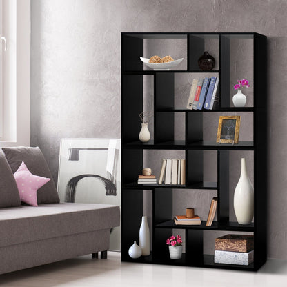 Artiss Furniture > Living Room > Bookcases & Shelves Artiss Bookshelf L Shape DIY - Black