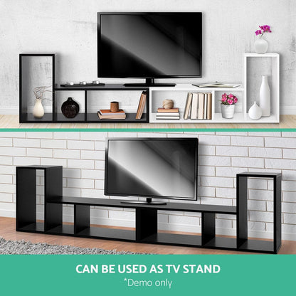 Artiss Furniture > Living Room > Bookcases & Shelves Artiss Bookshelf L Shape DIY - Black