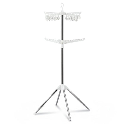 Artiss Furniture > Living Room > Coat Racks Artiss Clothes Rack Airer 2 Tier Rotatable Hanger Foldable