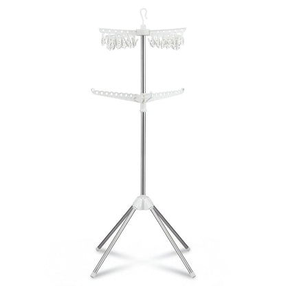 Artiss Furniture > Living Room > Coat Racks Artiss Clothes Rack Airer 2 Tier Rotatable Hanger Foldable