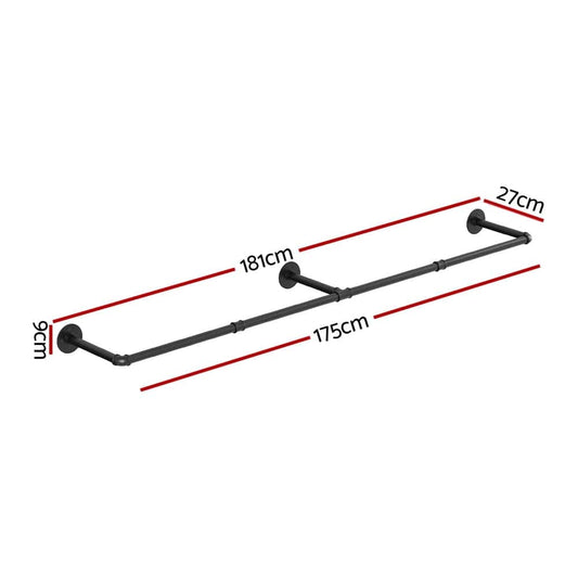 Artiss Furniture > Living Room > Coat Racks Artiss Clothes Rack Airer Floating Shelf Metal