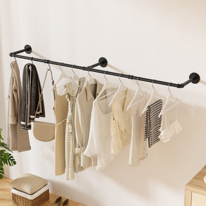 Artiss Furniture > Living Room > Coat Racks Artiss Clothes Rack Airer Floating Shelf Metal